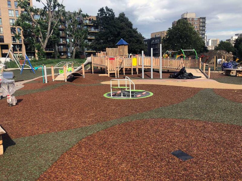 Bonded Rubber Mulch Playground Surfaces NPF Safety Surfaces