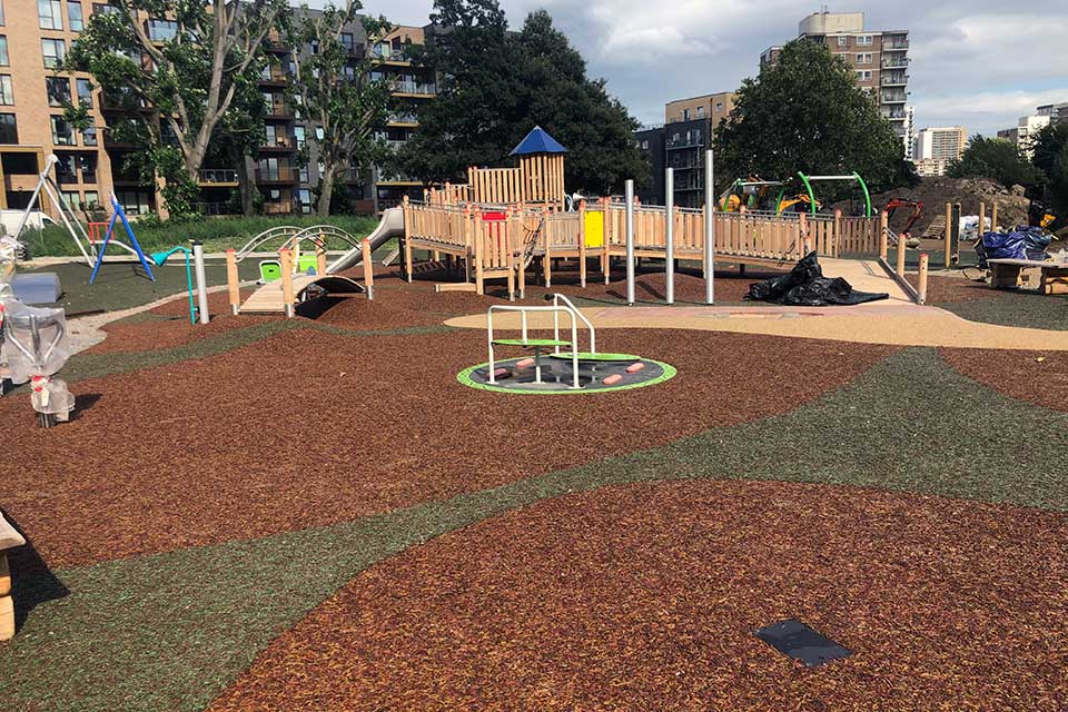 wet pour playground specialists manchester - NPF Safety Surfaces